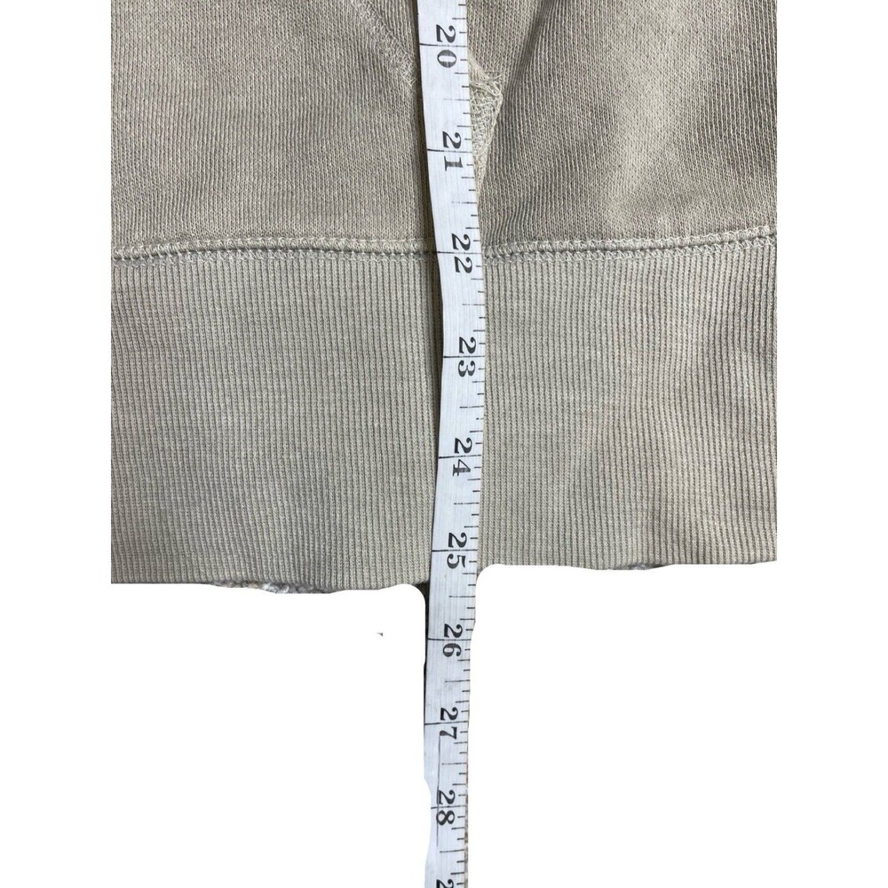Aerie Hoodie Women size Medium Beige tan V Neck Hoodie Sweatshirt - Picture 5 of 7